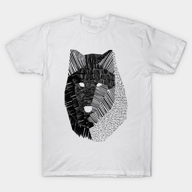 Wolf Mask T-Shirt by ayarti